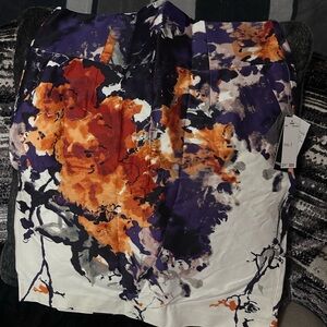 Premise Gardina Red/Purple Multicolor Pencil Skirt size 8